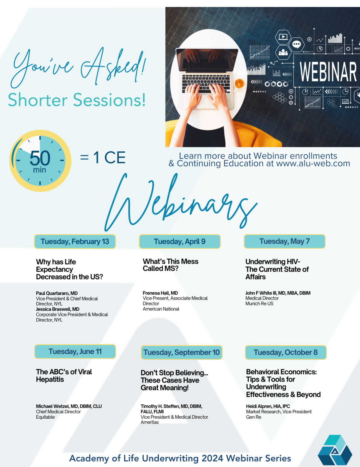 Sign Up For The 2024 Webinar Series The Academy Of Life Underwriting